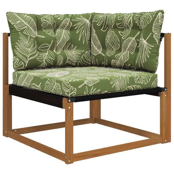 vidaXL Jastuk za vanjsku sofU 3 pcs Dizajn lista Poliester