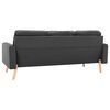 vidaXL 3-dijelni set sofa od tkanine tamnosivi