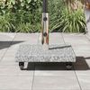 vidaXL Baza za suncobran Sivi 45 x 45 x 45 cm Granit