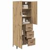 vidaXL Highboard Umjetnički hrast 69,5 x 34 x 180 cm Konstruirano drvo