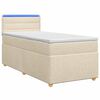 vidaXL Boxspring krevet s madracem Krem 80 x 200 cm Tkanina