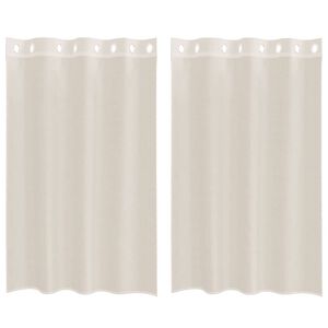 vidaXL Voile zavjese s u&scaron;icama 2 kom krem 140x175 cm