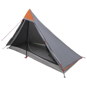 vidaXL &Scaron;ator za planinarenje Siva i narančasta 222 x 85 x 125 cm