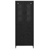 vidaXL Highboard Zidne Crni hrast 69,5 x 34 x 180 cm Konstruirano drvo