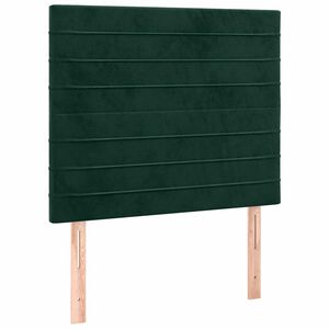 vidaXL Uzglavlje tamnozeleno 80x5x118/128 cm bar&scaron;unasto