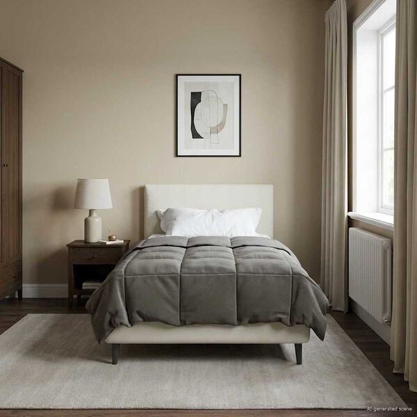 vidaXL Ljetni pokrivač Svijetlo siva 140 x 220 cm Mikrovlakna