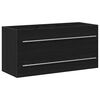 vidaXL Ormarić za umivaonik u kupaonici crni hrast 100x38,5x48 cm inženjerski drvo