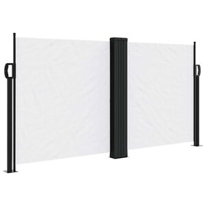 vidaXL Uvlačiva bočna tenda 120 x 600 cm bijela