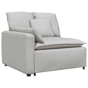 vidaXL Modularni kauč s naslonom za ruke i jastucima, sivo-plave boje 100 cm