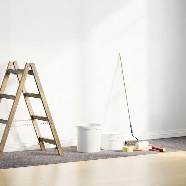 vidaXL Neklizajući slikarski flis 25 m 280 g/m&sup2; sivi