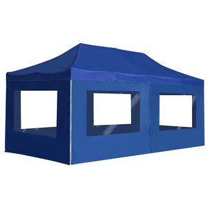 vidaXL Profesionalni sklopivi &scaron;ator za zabave 6 x 3 m plavi