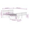 vidaXL Okvir za krevet s 2 ladice bijeli 180 x 200 cm masivna borovina