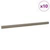 vidaXL Profili za rubove stepenica 10 kom. &Scaron;ampanjca 67 x 3 x 2 cm
