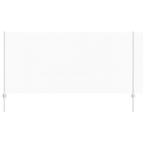 vidaXL Ograda s postovima Srebrno 1,2 x 10 m Čelik