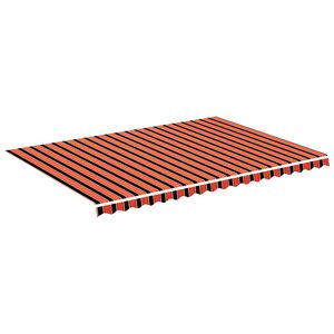 vidaXL Zamjenska tkanina za tendu narančasta i smeđa 500x350 cm poliester