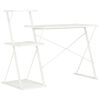 vidaXL Radni stol s policom bijeli 116 x 50 x 93 cm