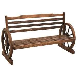 vidaXL Vrtna klupa 112 cm od masivne jelovine