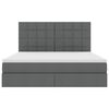 vidaXL Krevet s madracem i skladi&scaron;tem Tamno siva 180 x 200 cm