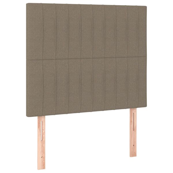 vidaXL Uzglavlje boje taupe 100x5x118/128 cm tkanina