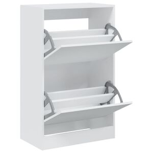 vidaXL Ormarić za cipele bijeli 60x34x96,5 cm konstruirano drvo