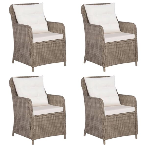 vidaXL 5-dijelni vrtni blagovaonski set smeđi