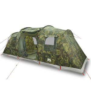 vidaXL Tunelski &scaron;ator za kampiranje za 4 osobe kamuflažni vodootporni
