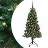 vidaXL Korner Umjetno Božićno Drvo Zelena 150 cm PVC i metal