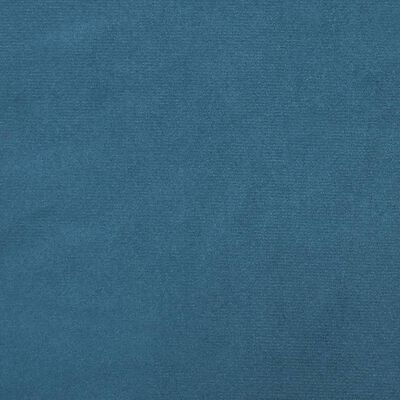 vidaXL Dvosjed na razvlačenje s tabureom plavi baršunasti