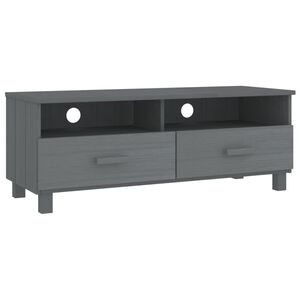 vidaXL TV ormarić HAMAR tamnosivi 106 x 40 x 40 cm od masivne borovine