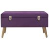 vidaXL Klupa s pretincem za pohranu 80 cm ljubičasta baršunasta