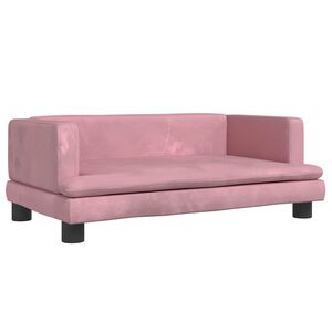 vidaXL Krevet za pse ružičasti 80 x 45 x 30 cm bar&scaron;unasti