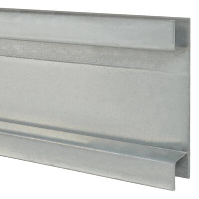 vidaXL Stup za gabionsku ogradu srebrni 180 cm od pocinčanog čelika
