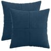 vidaXL Presvlaka za jastuk 2 pcs ALMELO Mornarsko plava 45 x 45 cm