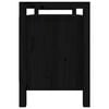vidaXL Klupa za hodnik Crna 110x40x60 cm od masivne borovine