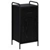 vidaXL Kreveta Crni hrast 97 x 33 x 81 cm Konstruirano drvo
