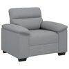 vidaXL Sofa fotelja svijetlosiva 100x81x84 cm tkanina
