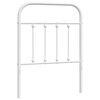 vidaXL Metalno zamjensko uzglavlje bijelo 75 cm