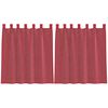 vidaXL Voile zavjese s petljama 2 kom. vinsko crvene 140x140 cm