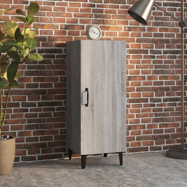 vidaXL Komoda boja hrasta sonome 34,5x34x90 cm od konstruiranog drva