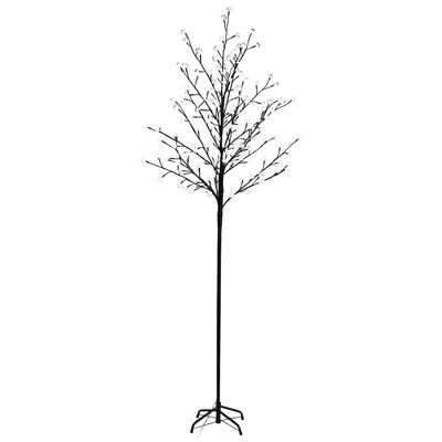 vidaXL Božićno drvce s LED žaruljama u obliku trešnjinog cvijeta 180 cm