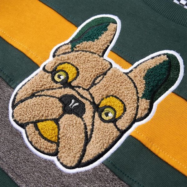 Dječja topla majica tamnozelena 128