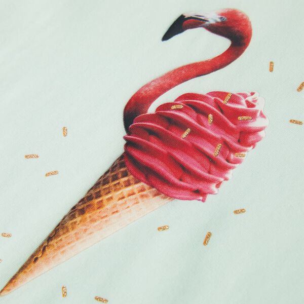 Dječja majica svijetla boja mente 104