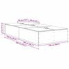 vidaXL Krevet s ladicama Crni hrast 100 x 200 cm Konstruirano drvo