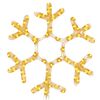 vidaXL Figura božićne pahulje sa 72 LED žarulje topla bijela 38x37 cm