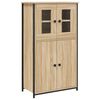 vidaXL Visoka komoda boja hrasta 62x32x106,5 cm od konstruiranog drva