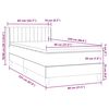 vidaXL Box Spring krevet s madracem svijetlo sivi 80x220 cm samt