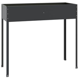 vidaXL Vrtna sadilica antracit 100,5 x 40,5 x 90 cm pocinčani čelik