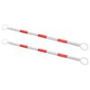 vidaXL Uvlačive prečke za prometne čunjeve 2 kom plastične 116-197 cm