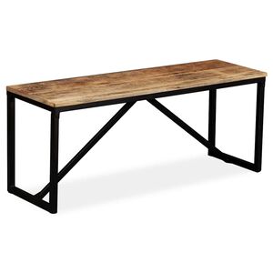 vidaXL Klupa od masivnog drva manga 110x35x45 cm