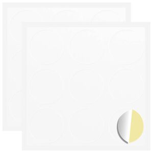vidaXL Naljepnica 2 kom. Bijela &Oslash; 20 x 0,5 mm Papir